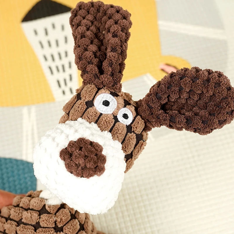 Donkey Shape Plush Dog Toy – Interactive & Bite Resistant