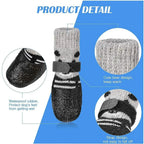 Waterproof Dog Boots – Non Slip Rubber Winter Paw Protectors