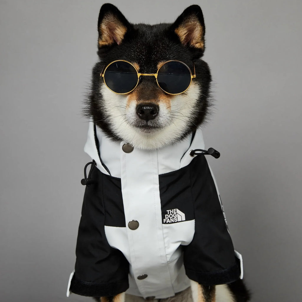 Waterproof Hooded Dog Raincoat Windbreaker – Lightweight Polyester
