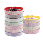Suede Crystal Dog Collar – Rhinestone Buckle Sparkle