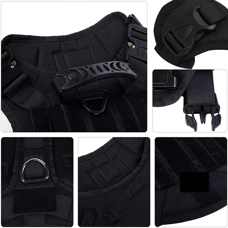 Tactical Dog Harness – Adjustable Training Vest