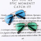 Pet Sunglasses for Small Dogs – Metal Frame, AC Resin Lenses, Comfortable Fit